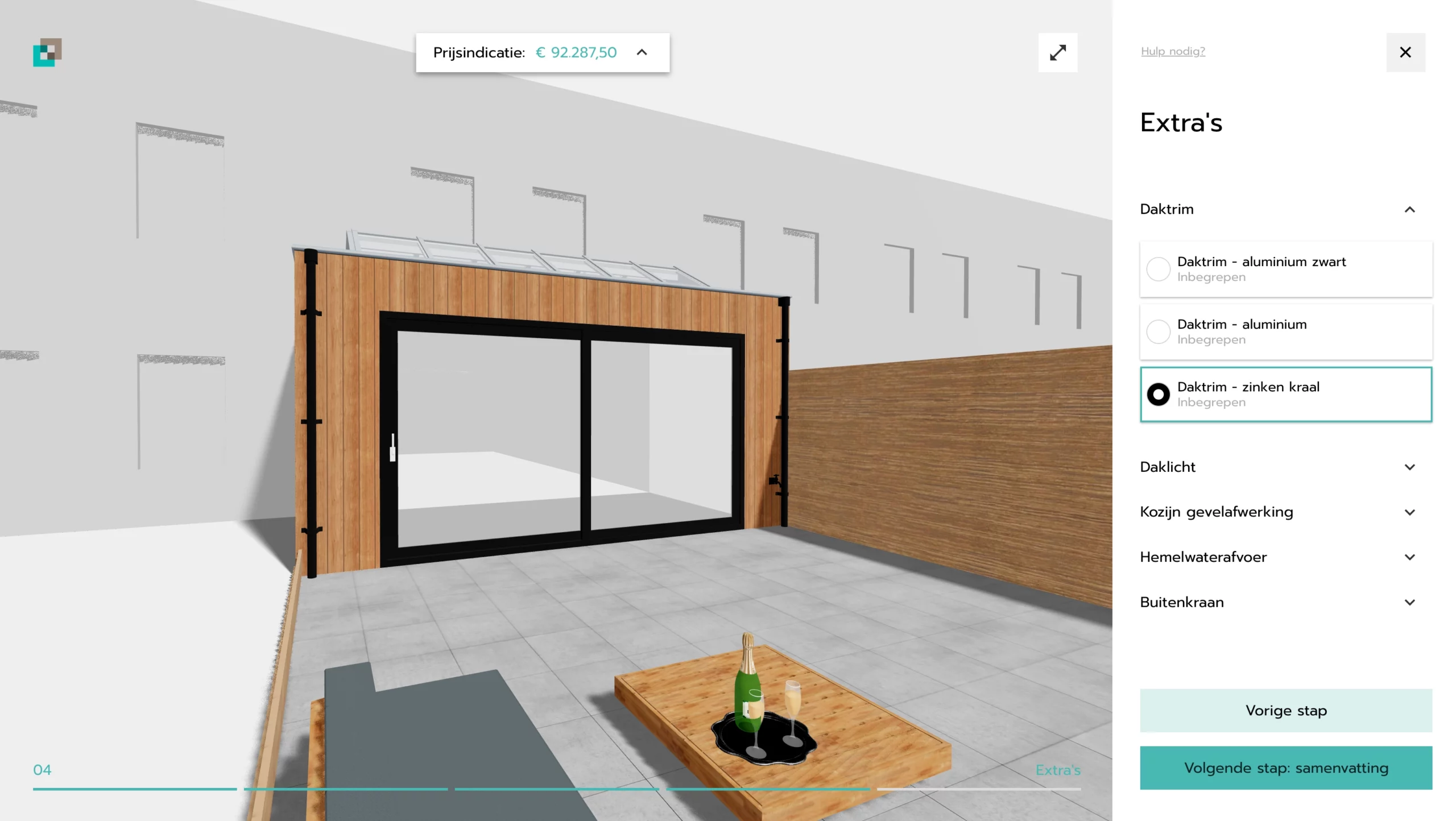 Home Extensions customer configurator
